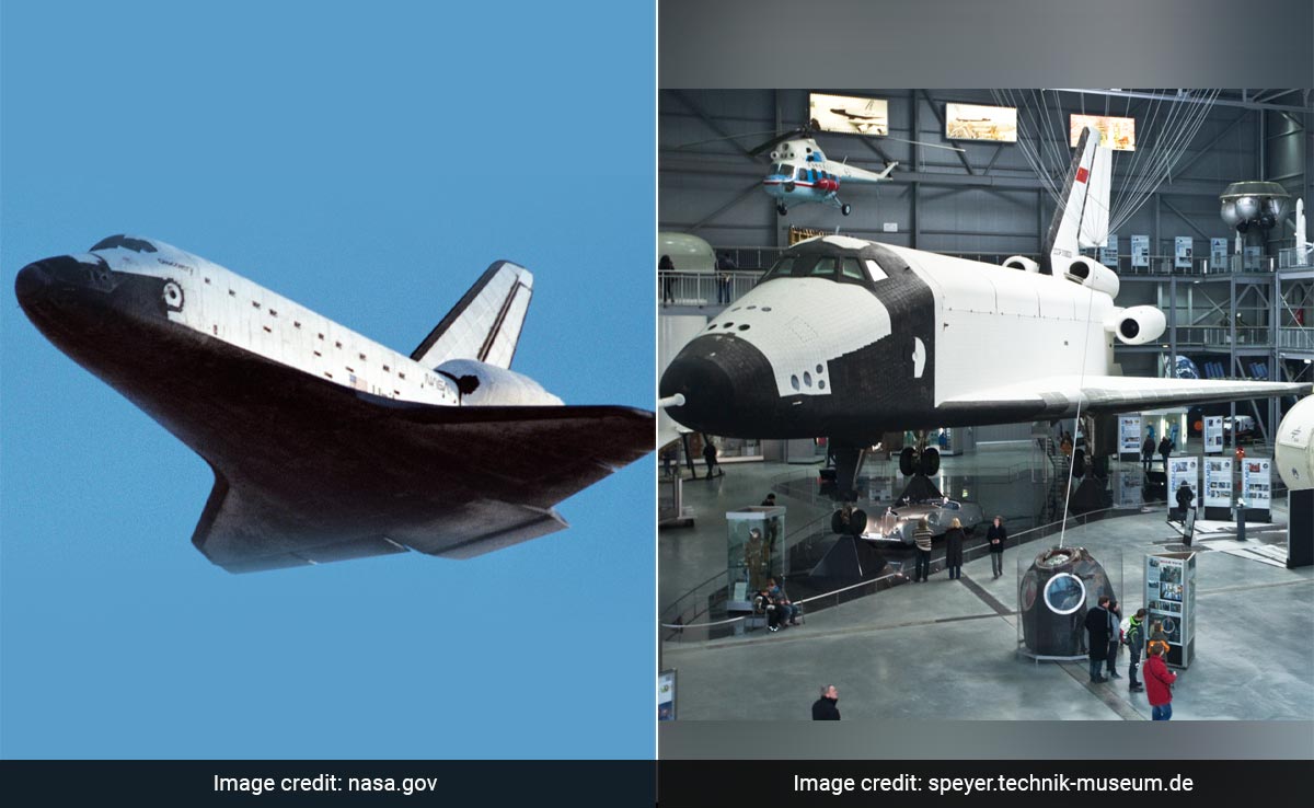 Pesawat Ulang Alik NASA (Kiri) dan Pesawat Ulang Alik Rusia (Kanan)
